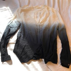 Vince Camuto blouse with ombré blue